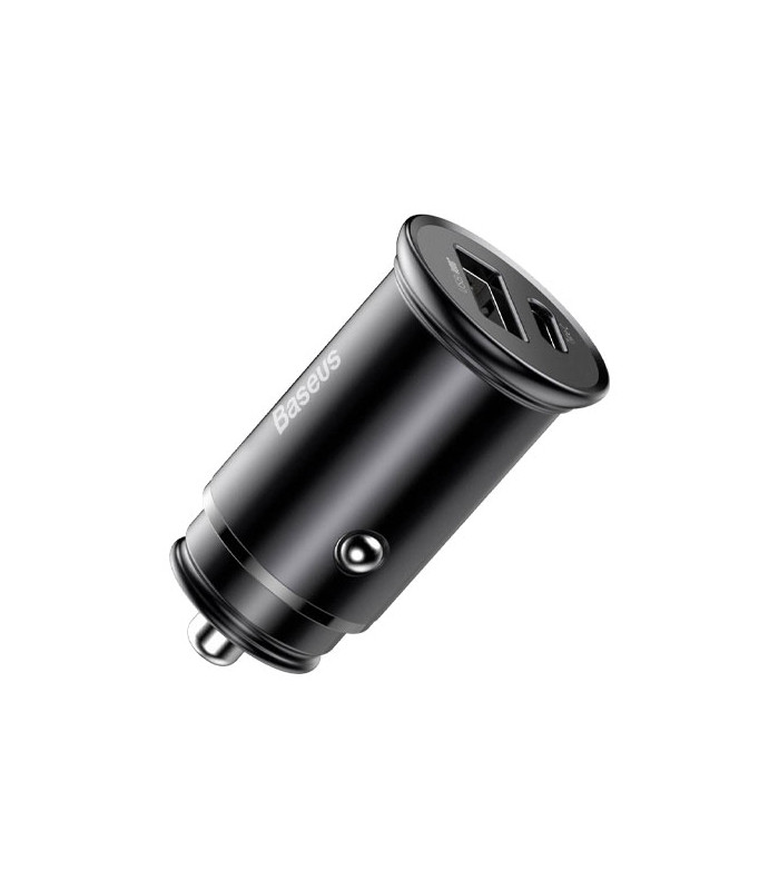 شارژر فندکی فست شارژ باسئوس مدل Circular Metal CCYS-C توان 30 وات