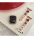 بند ساعت مناسب برای ساعت هوشمند اپل مدل Rose Gold Red Shining Clover