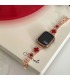 بند ساعت مناسب برای ساعت هوشمند اپل مدل Rose Gold Red Shining Clover