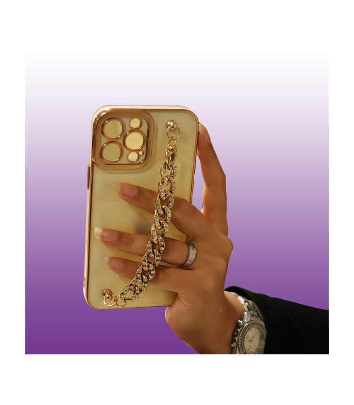 کاور محافظ مدل Luxury Metal Chain مناسب برای گوشی Apple iPhone 13 Pro Max