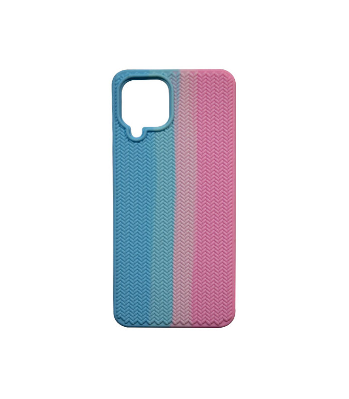 کاور محافظ سیلیکونی مدل Solid Color Woven stripe pattern مناسب برای گوشی Samsung Galaxy A22 4G