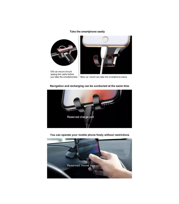 پایه نگهدارنده گوشی موبایل باسئوس مدل Osculum Type Gravity SUYL-XP