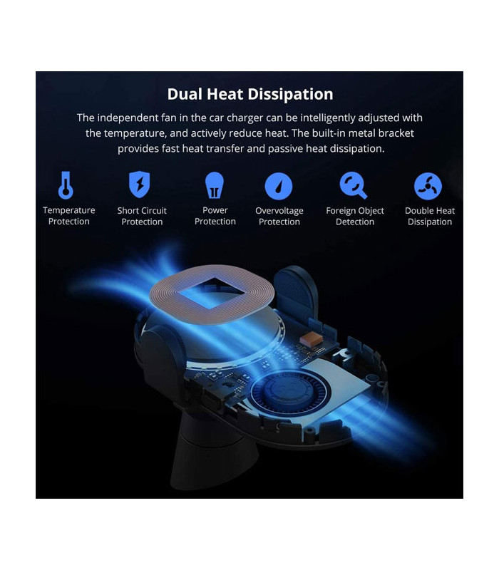 پایه نگهدارنده و شارژر وایرلس گوشی موبایل شیائومی مدل WCJ02ZM