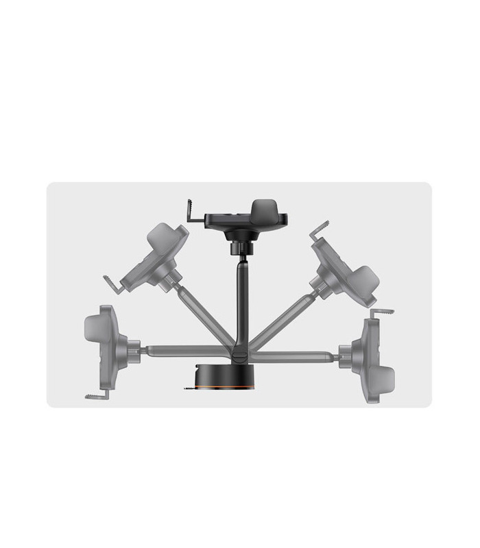 پایه نگهدارنده و شارژر وایرلس گوشی موبایل باسئوس مدل Wisdom Auto Alignment CGZX000101