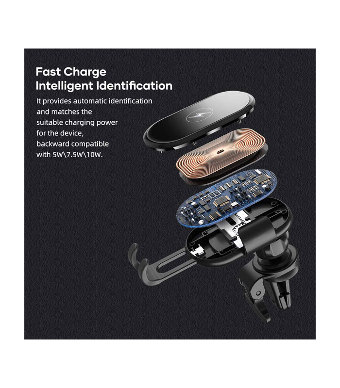 پایه نگهدارنده و شارژر وایرلس گوشی موبایل راک مدل W31