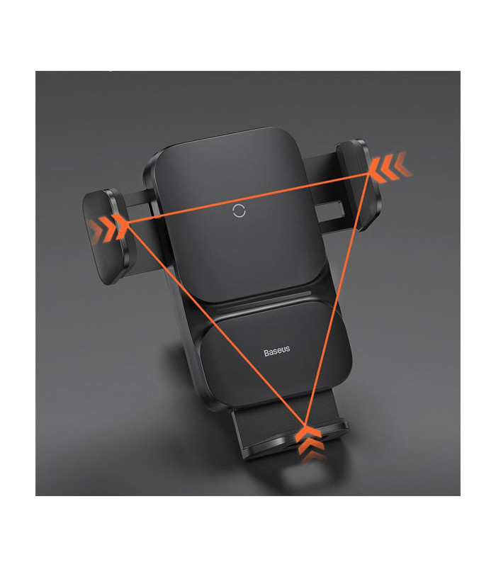 پایه نگهدارنده و شارژر وایرلس گوشی موبایل باسئوس مدل Wisdom Auto Alignment CGZX000001