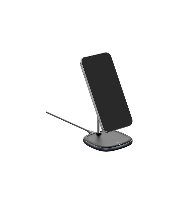 پایه نگهدارنده و شارژر وایرلس گوشی موبایل باسئوس مدل Swan WXSW-01