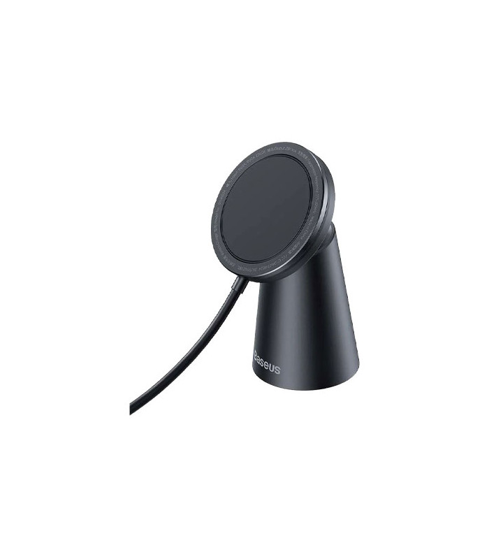 پایه نگهدارنده و شارژر وایرلس رومیزی گوشی موبایل باسئوس مدل Simple Magnetic CCJJ000001