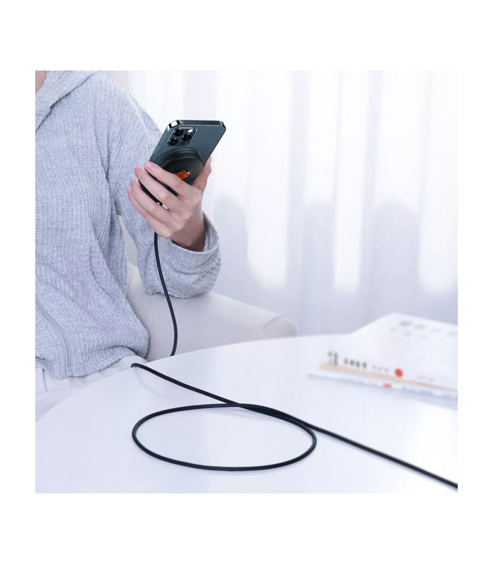 پایه نگهدارنده و شارژر وایرلس رومیزی گوشی موبایل باسئوس مدل Simple Magnetic CCJJ000001