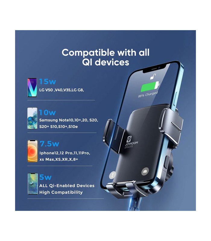 پایه نگهدارنده و شارژر وایرلس گوشی موبایل جویروم مدل JR-ZS242