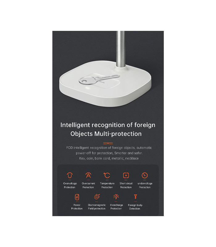 پایه نگهدارنده و شارژر وایرلس رومیزی مک دودو مدل CH-0530