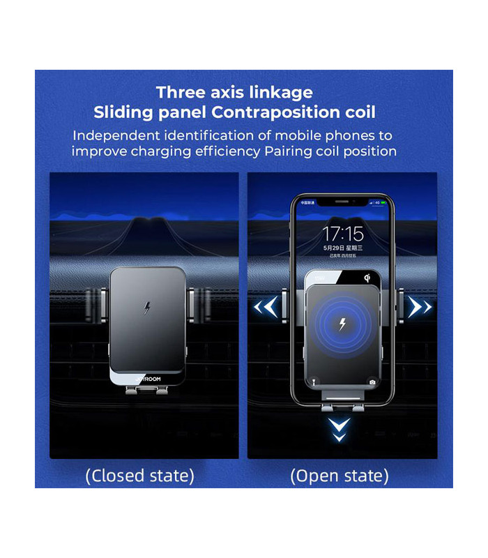 پایه نگهدارنده و شارژر وایرلس گوشی موبایل جویروم مدل JR-ZS219