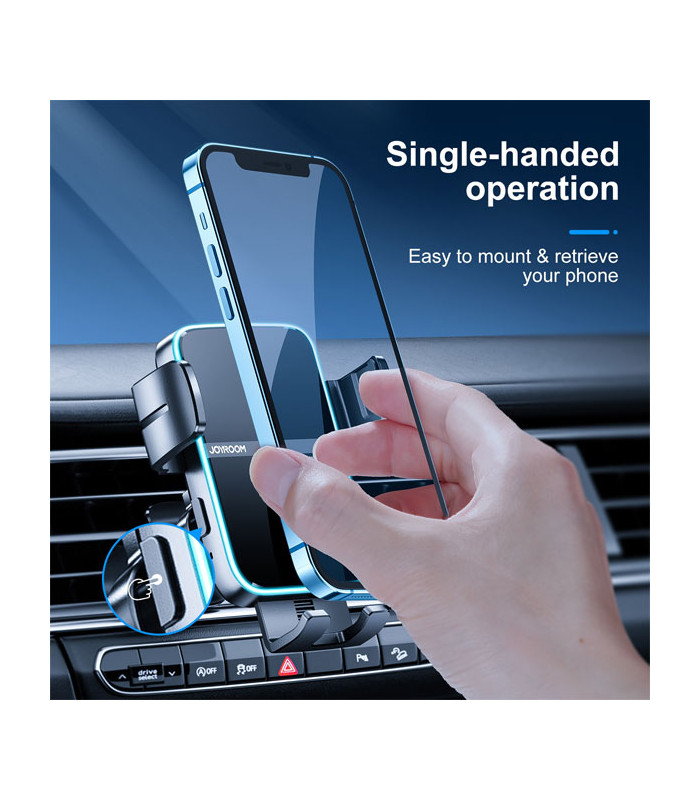 پایه نگهدارنده و شارژر وایرلس دریچه کولری گوشی موبایل جویروم مدل JR-ZS246