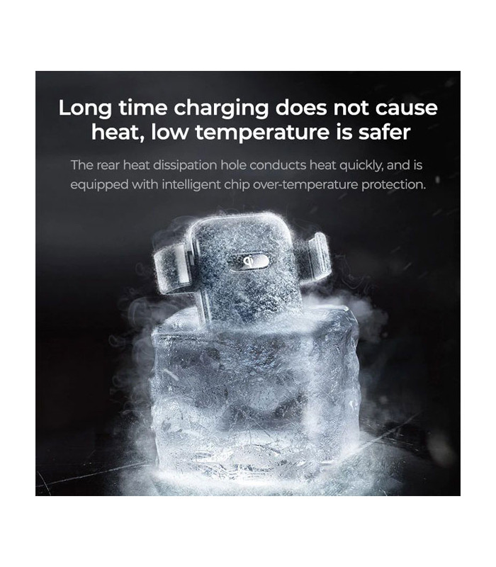 پایه نگهدارنده و شارژر وایرلس دریچه کولری گوشی موبایل جویروم مدل JR-ZS216