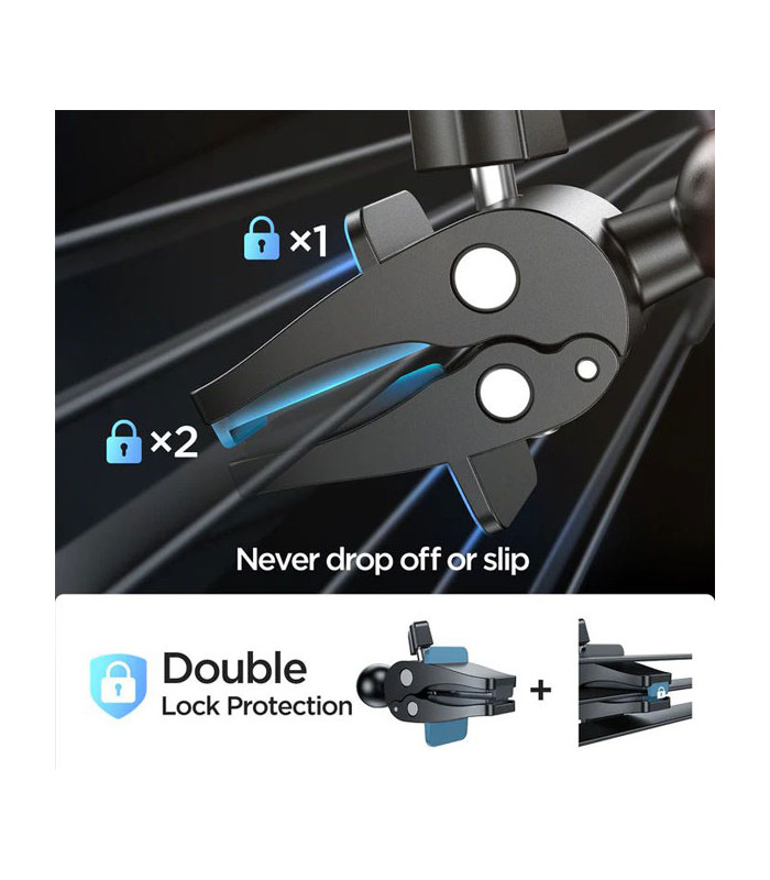 پایه نگهدارنده و شارژر وایرلس دریچه کولری گوشی موبایل جویروم مدل JR-ZS240