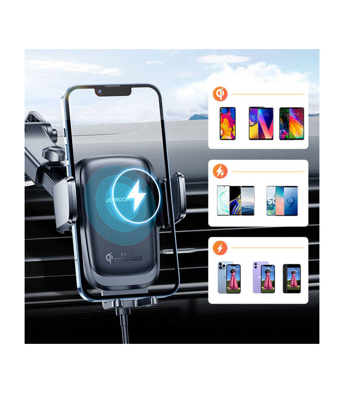 پایه نگهدارنده و شارژر وایرلس گوشی موبایل جویروم مدل JR-ZS243