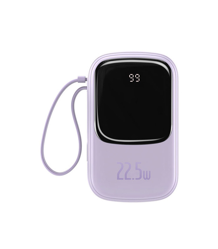 پاوربانک فست شارژ باسئوس مدل Qpow Digital Display با ظرفيت 20000 ميلی آمپر ساعت توان 22.5 وات