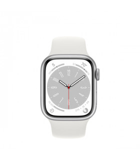 ساعت هوشمند اپل واچ سری 8 مدل Silver Aluminum Case with Sport Band 41mm