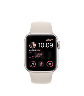 ساعت هوشمند اپل واچ سری SE 2022 مدل Starlight Aluminum Case with Sport Band 44mm