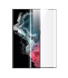 پک دوتایی محافظ صفحه خمیده تمام صفحه نیلکین Impact Film مناسب برای گوشی Samsung Galaxy S23 Ultra