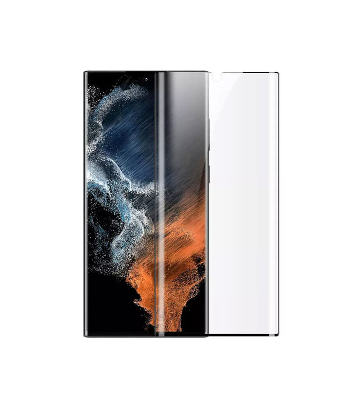 پک دوتایی محافظ صفحه خمیده تمام صفحه نیلکین Impact Film مناسب برای گوشی Samsung Galaxy S22 Ultra 5G