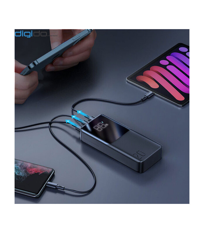 پاوربانک جویروم مدل JR-QP192 با ظرفيت 20000 ميلی آمپر ساعت