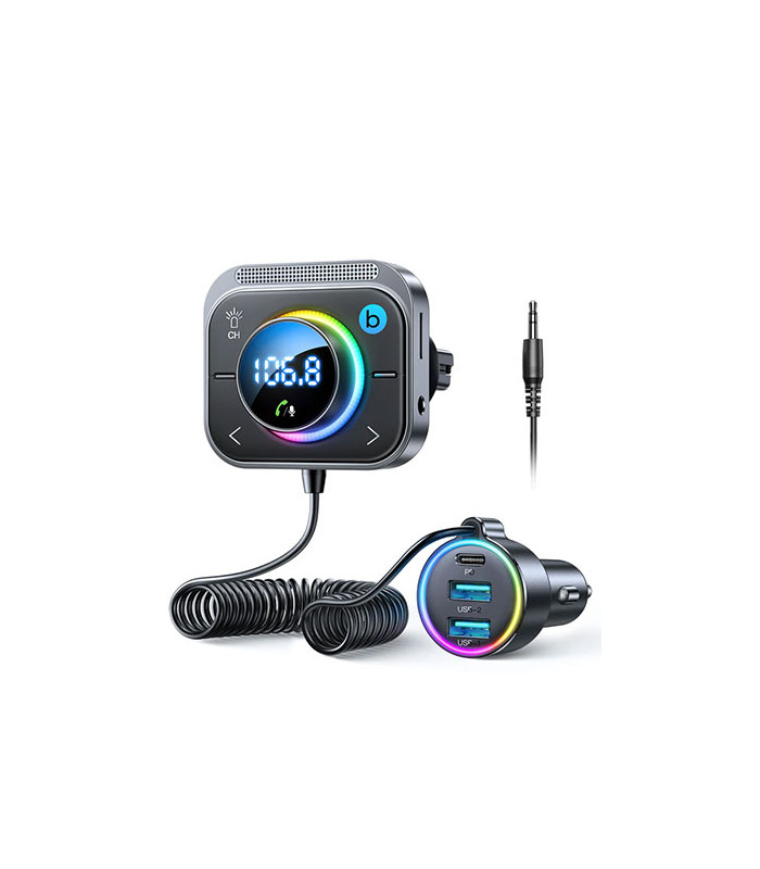 شارژر فندکی فست شارژ و پخش کننده بلوتوث جویروم مدل JR-CL18