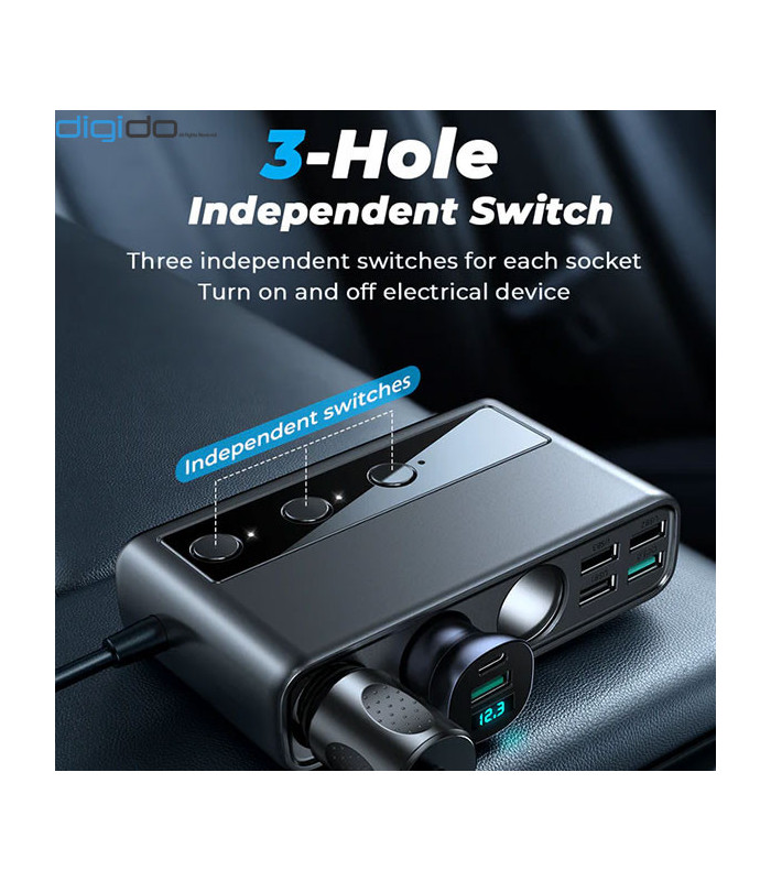 شارژر فندکی فست شارژ جویروم مدل JR-CL06