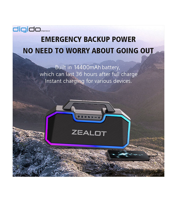 اسپیکر بلوتوثی قابل حمل زیلوت مدل S57