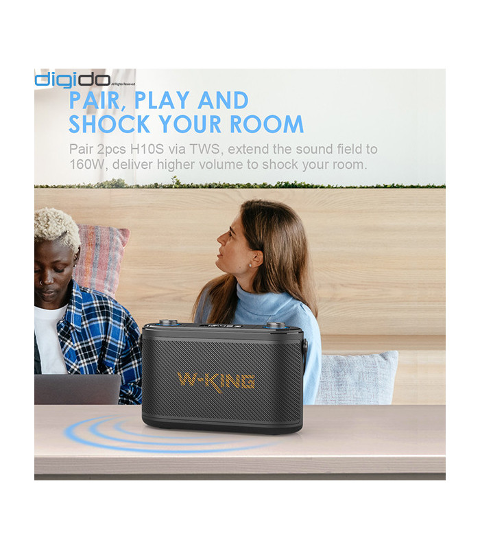 اسپیکر بلوتوثی دبلیو کینگ مدل H10S