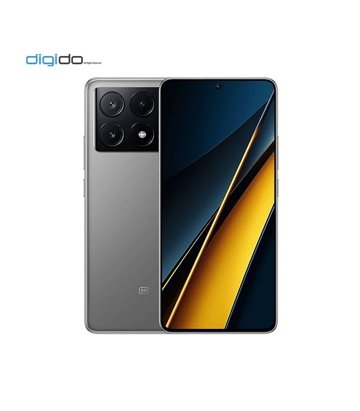 گوشی موبایل شیائومی مدل Poco X6 Pro 5G دو سیم کارت ظرفیت 12/256 گیگابایت رنگ خاکستری - دیجی دو