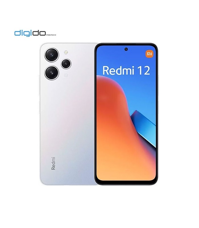 گوشی موبایل شیائومی مدل Redmi 12 دو سیم کارت ظرفیت 8/128 گیگابایت رنگ نقره ای - دیجی دو