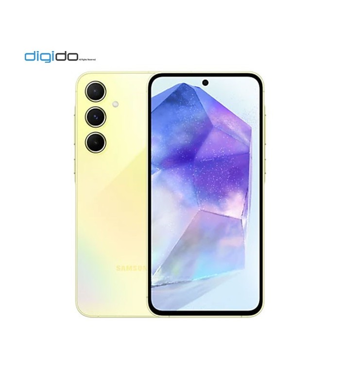 گوشی موبایل سامسونگ مدل Galaxy A55 5G دو سیم کارت ظرفیت 6/128 گیگابایت رنگ زرد - دیجی دو