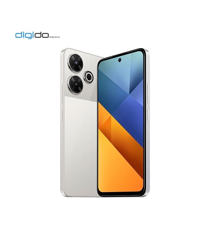 گوشی موبایل شیائومی مدل Poco M6 4G دو سیم کارت ظرفیت 6/128 گیگابایت رنگ نقره ای