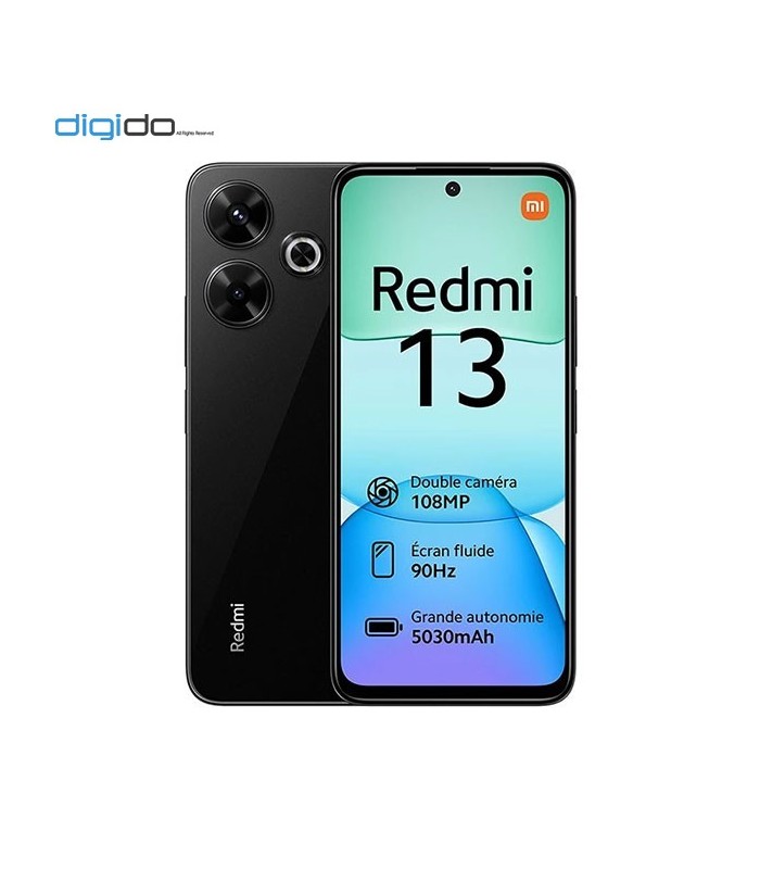 گوشی موبایل شیائومی مدل Xiaomi Redmi 13 4G دو سیم کارت ظرفیت 6/128 گیگابایت رنگ مشکی