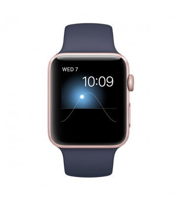 ساعت هوشمند اپل واچ سري 2 مدل 42mm Rose Gold Case with Midnight Blue Sport Band
