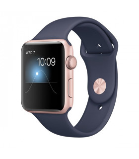 ساعت هوشمند اپل واچ سري 2 مدل 42mm Rose Gold Case with Midnight Blue Sport Band