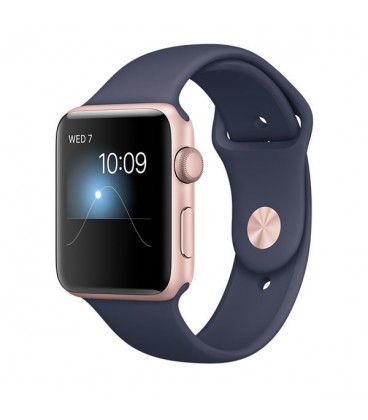 ساعت هوشمند اپل واچ سري 2 مدل 42mm Rose Gold Case with Midnight Blue Sport Band