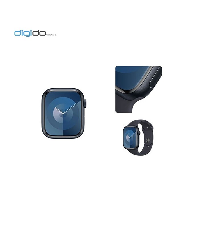 ساعت هوشمند اپل واچ سری 9 مدل Midnight Aluminum Case with Sport Band 45mm