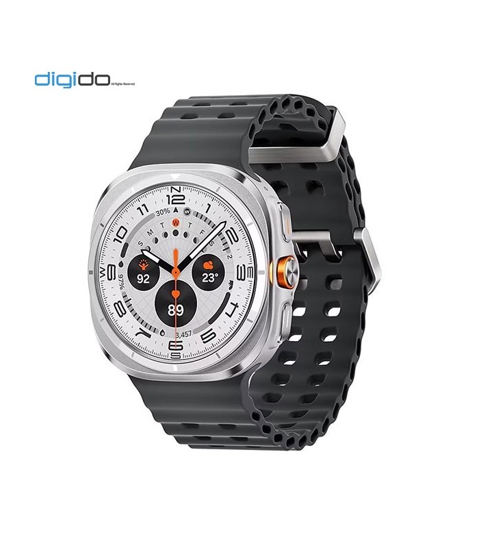 ساعت هوشمند سامسونگ مدل Galaxy Watch Ultra SM-L705 47mm بند مارین مشکی و بدنه سفید