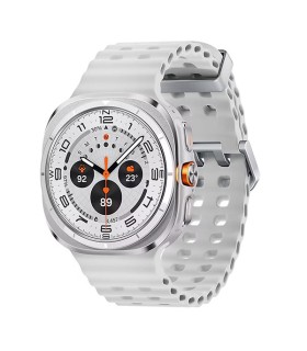 ساعت هوشمند سامسونگ مدل Galaxy Watch Ultra SM-L705 47mm بند مارین سفید و بدنه سفید