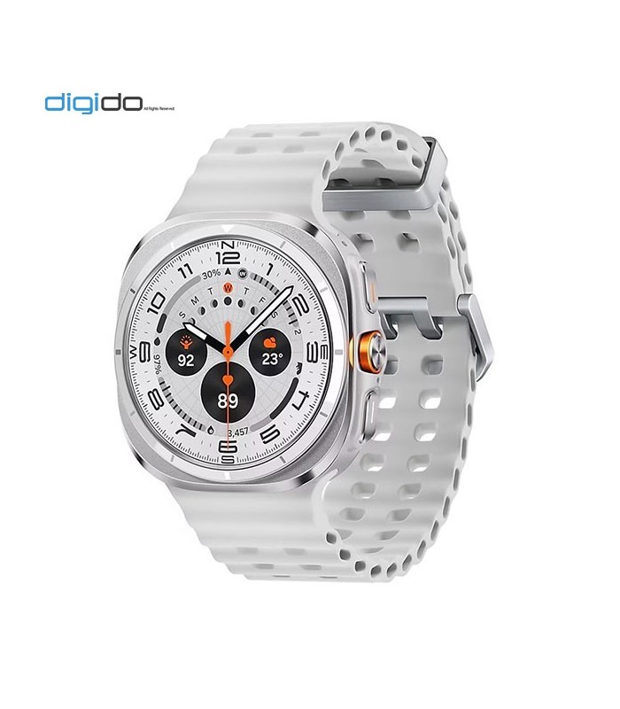 ساعت هوشمند سامسونگ مدل Galaxy Watch Ultra SM-L705 47mm بند مارین سفید و بدنه سفید