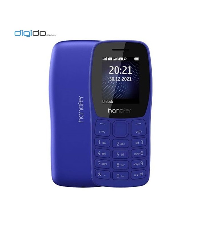 گوشی موبایل هانوفر مدل (2022) Hanofer 105 دوسیم کارت رنگ آبی