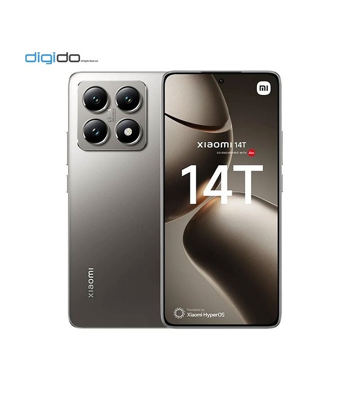 گوشی موبایل شیائومی مدل 14T 5G دو سیم کارت ظرفیت 12/256 گیگابایت رنگ خاکستری