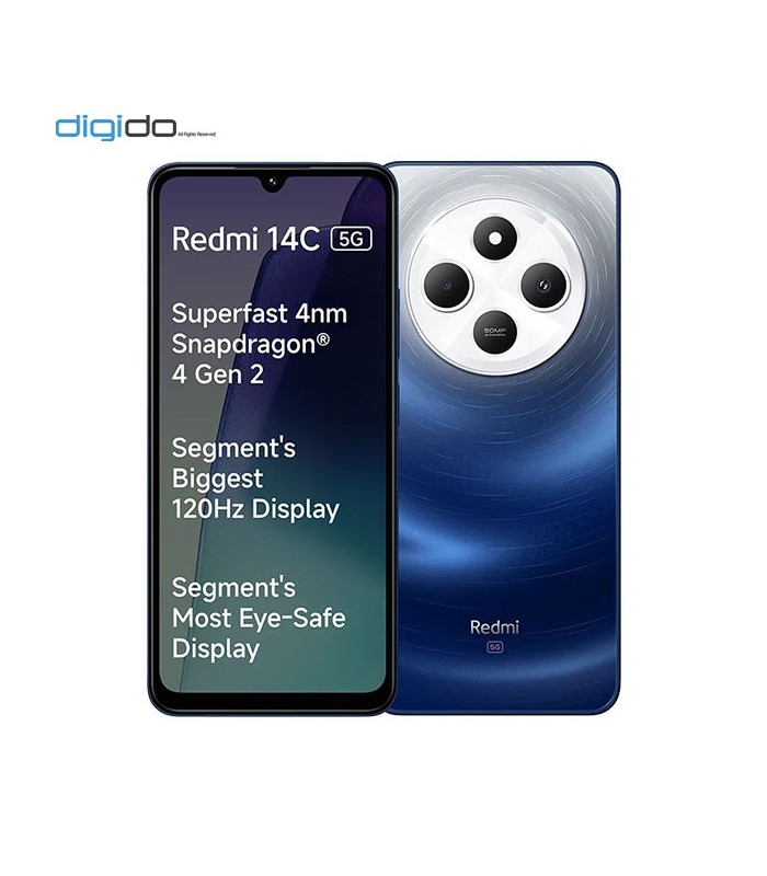 گوشی موبایل شیائومی مدل Redmi 14C 5G دو سیم کارت ظرفیت 6/128 گیگابایت رنگ آبی