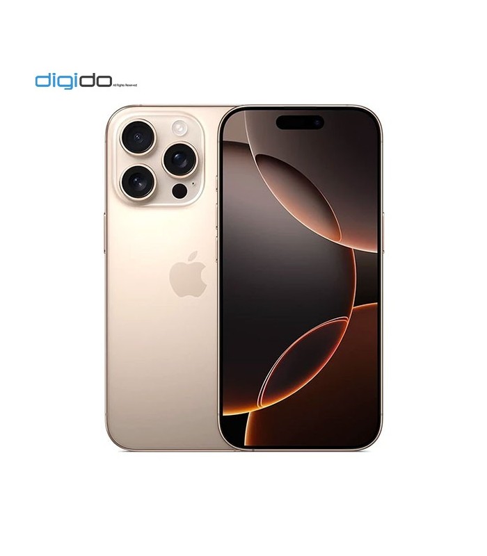 گوشی موبایل اپل مدل iPhone 16 Pro Max CH/A ظرفیت 8/256 گیگابایت (Not Active) رنگ صحرایی تیتانیوم