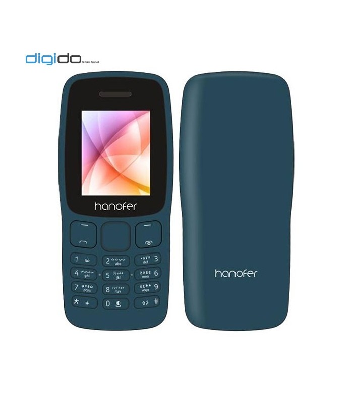 گوشی موبایل هانوفر مدل Hanofer V6 دوسیم کارت - سورمه ای