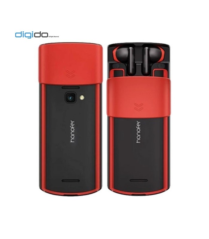 گوشی موبایل هانوفر مدل Hanofer 5720 اکسپرس موزیک دوسیم کارت - رنگ مشکی قرمز - پشت گوشی