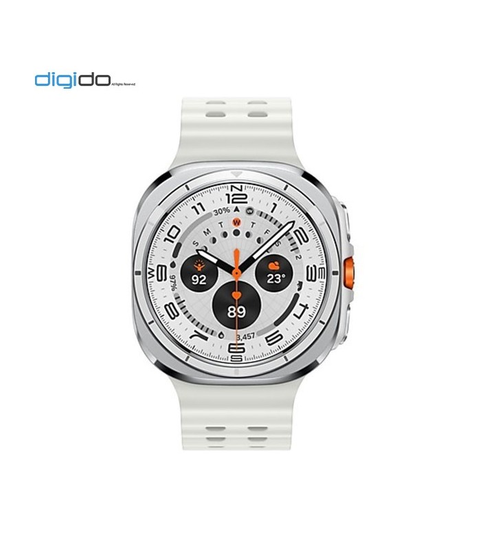 ساعت هوشمند سامسونگ مدل Galaxy Watch Ultra SM-L705 47mm بند مارین سفید و بدنه سفید