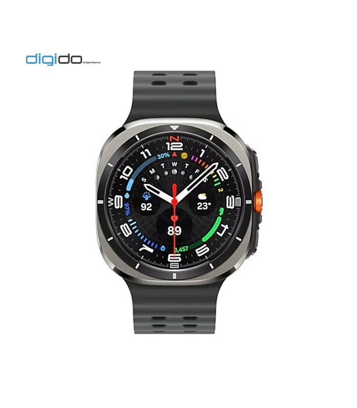 ساعت هوشمند سامسونگ مدل Galaxy Watch Ultra SM-L705 47mm بند مارین مشکی و بدنه نقره ای